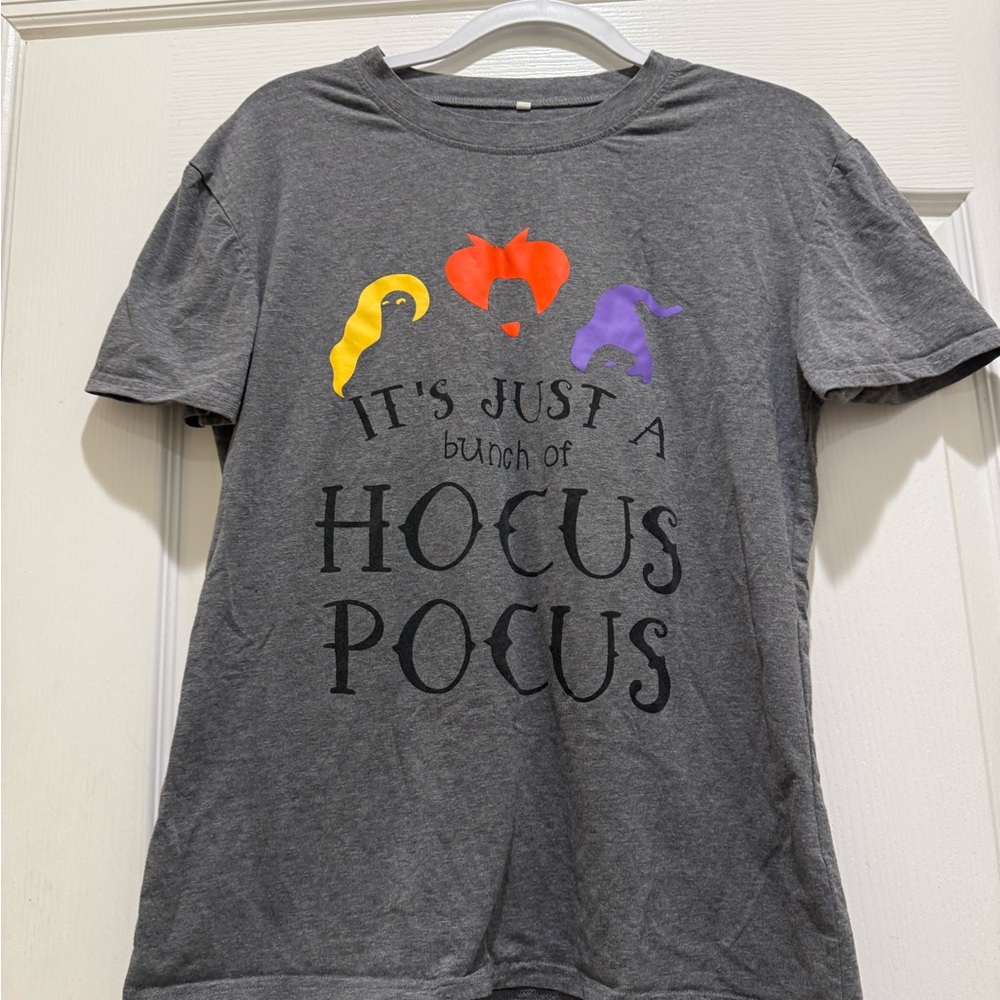 Gray Hocus Pocus Graphic T-Shirt